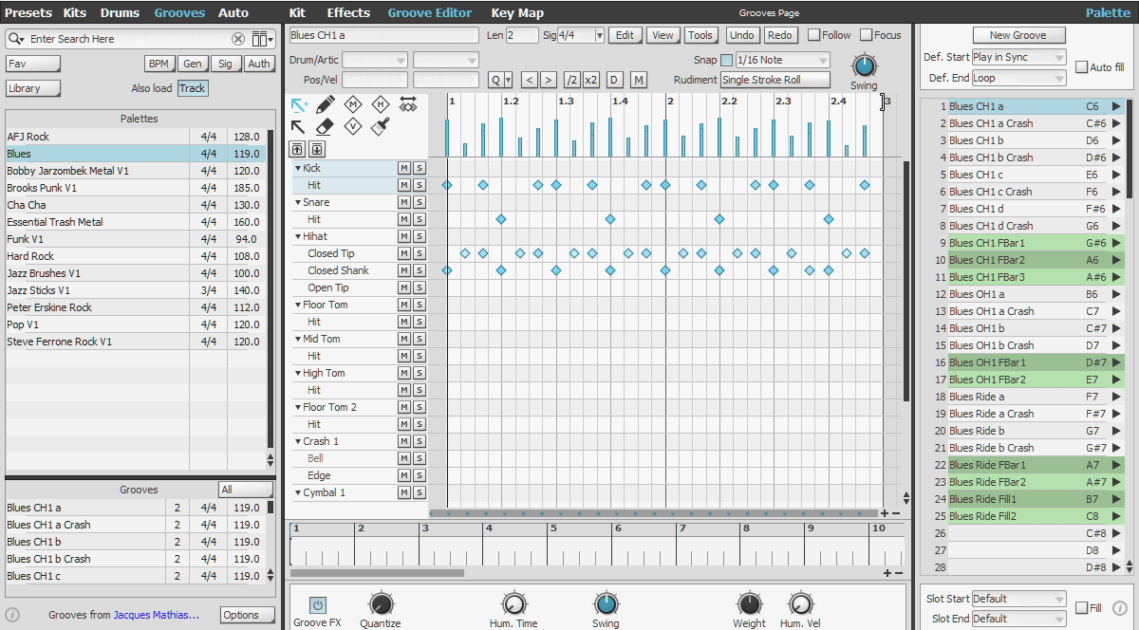 FXpansion BFD3 Review grooves and groove editor