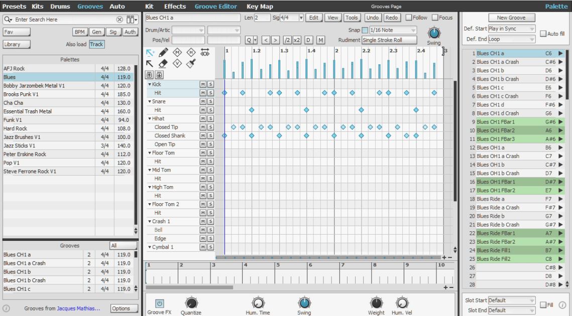 FXpansion BFD3 Review 7 FXpansion BFD3 Review grooves and groove editor