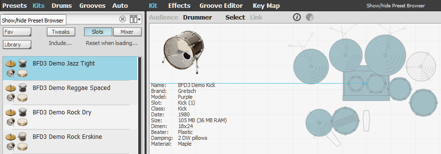 FXpansion BFD3 Review 6 FXpansion BFD3 Review kits and drums