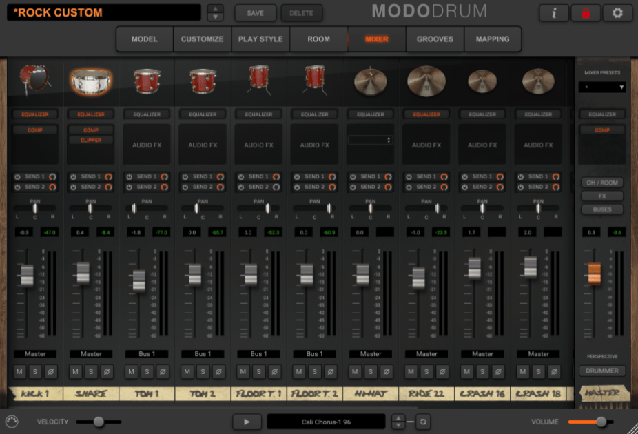 IK Multimedia MODO DRUM Review 8 IK Multimedia MODO Drum Review - mixer