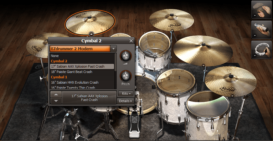 Toontrack EZDrummer 2 Review 6 Toontrack EZdrummer 2 Review drum screen
