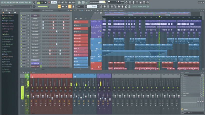 Choosing the Best Digital Audio Workstation for your Home Studio 4 FL Studio Screenshot