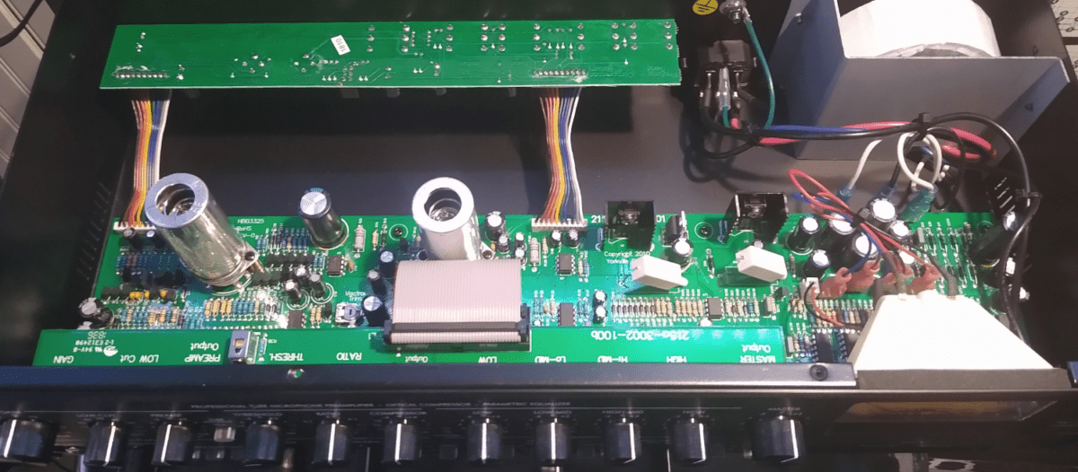How To Replace Mic Preamp Tubes - open preamp top