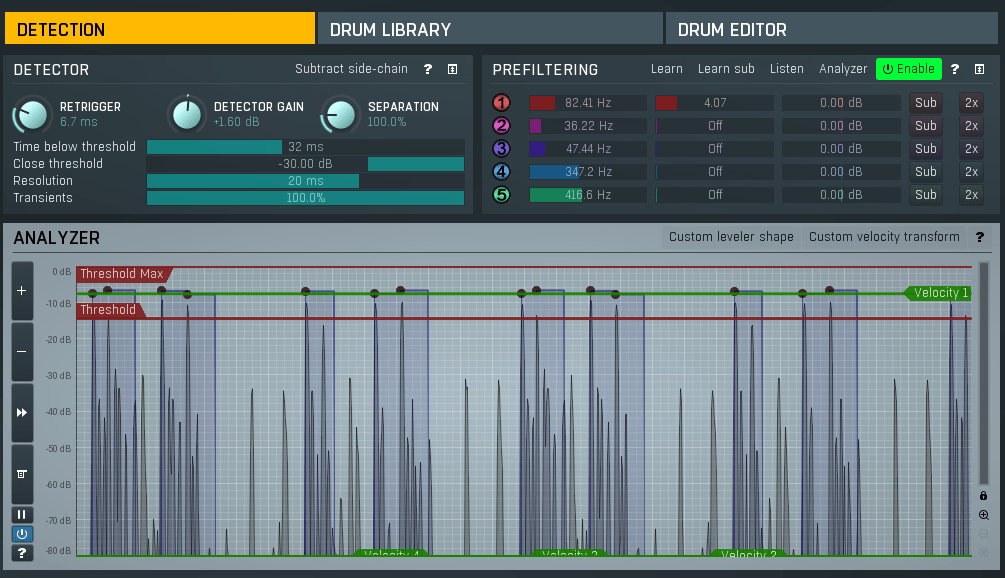 MeldaProduction MDrumReplacer Review 5 MeldaProduction MDrumReplacer Review Detection