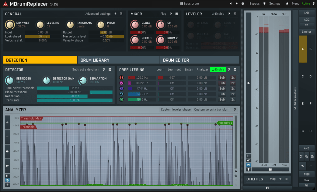 MeldaProduction MDrumReplacer Review 3 MeldaProduction MDrumReplacer Review Main Plugin Image